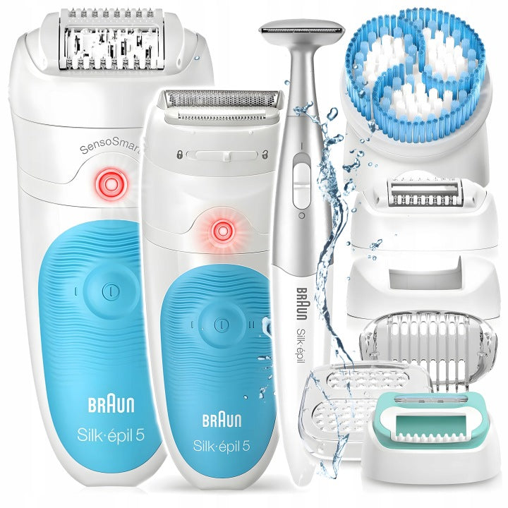 Braun DEPILATOR BRAUN Silk-epil 5 SensoSmart WETDRY + SPA + GOLARKA + TRYMER 5w1(DEPILATOR BRAUN Silk-epil 5 SensoSmart WETDRY + SPA + GOLARKA + TRYMER 5w1')