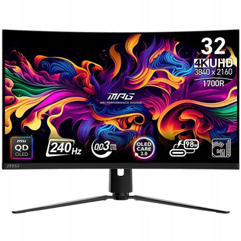 MSI Monitor 31,5 MSI MPG 321CURX QD-OLED | 3840x2160 (4K UHD) | 0,03ms|QD-OLED