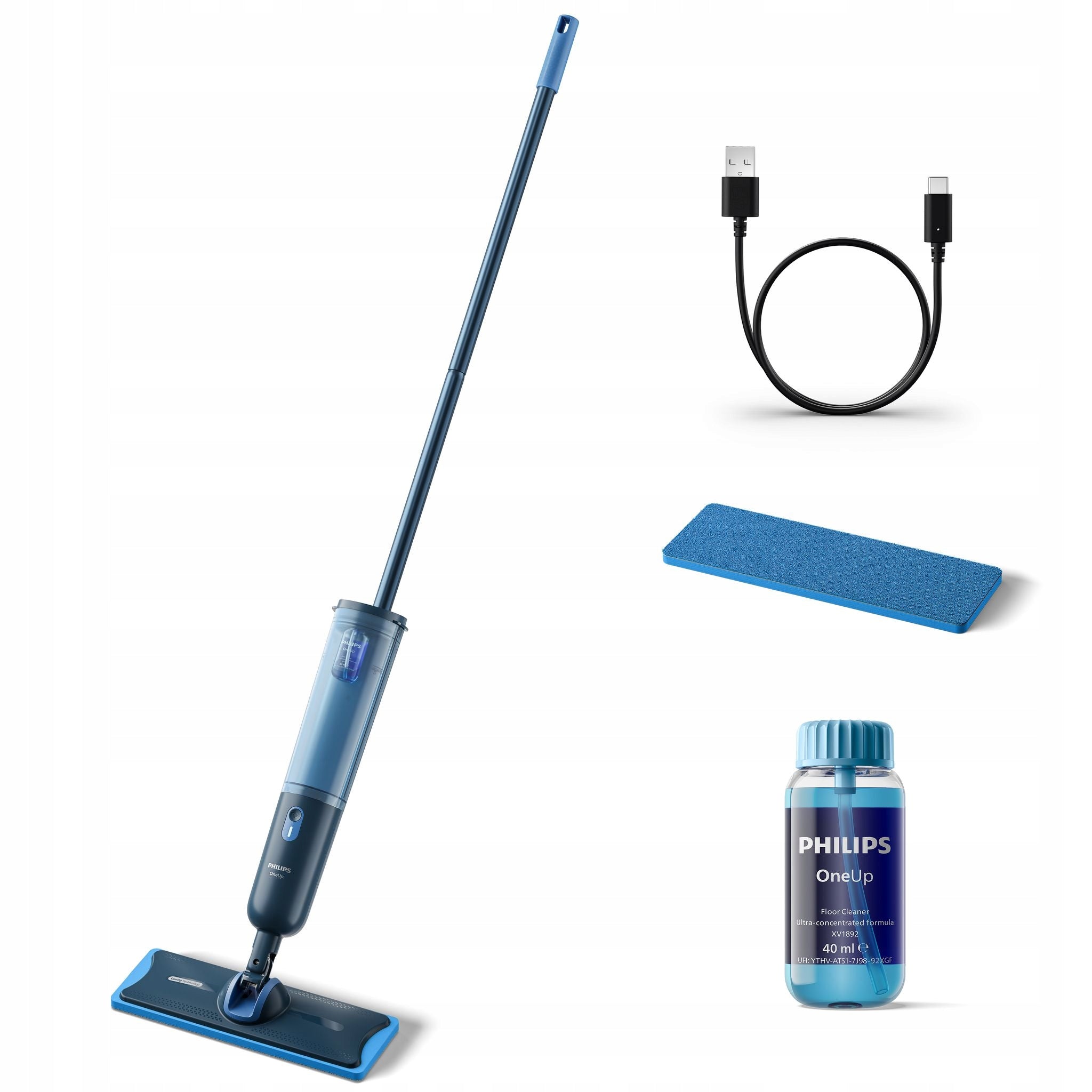 Mop elektryczny bezprzewodowy Philips OneUp Seria 3000 1 nakładka XV3101/01