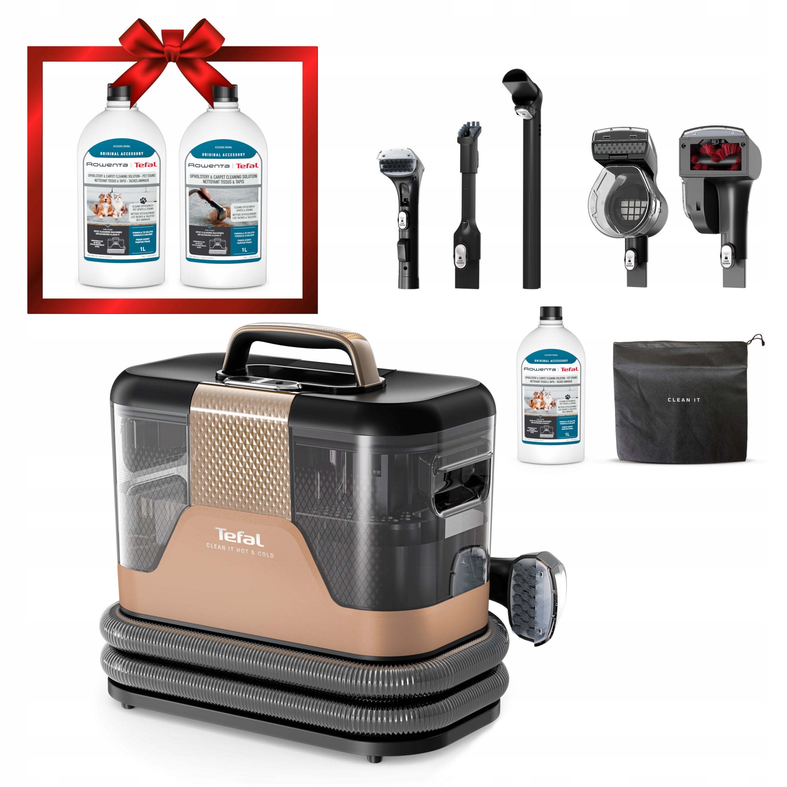 Odkurzacz piorący do tapicerki dywanów Tefal Clean It HotCold IZ7021 1150W(Odkurzacz piorący do tapicerki dywanów Tefal Clean It HotCold IZ7021 1150W)