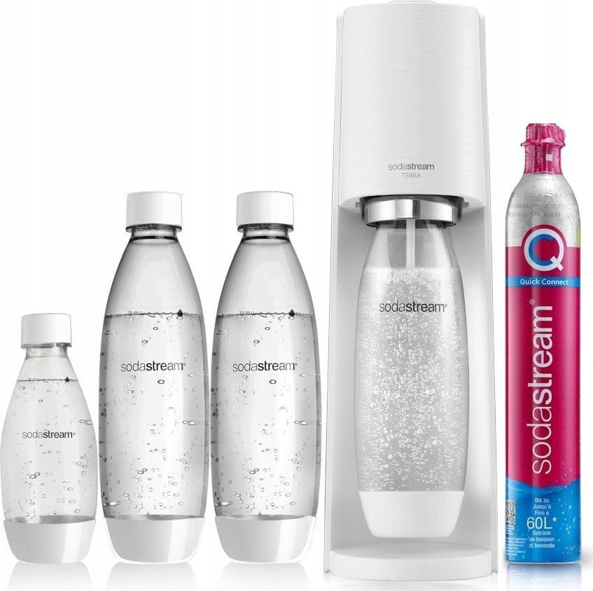 Saturator Sodastream Terra Zestaw do Wody Gazowanej Nabój CO2 5 Elementów(5 ml/Saturator Sodastream Terra Zestaw do Wody Gazowanej Nabój CO2 5 Elementów)