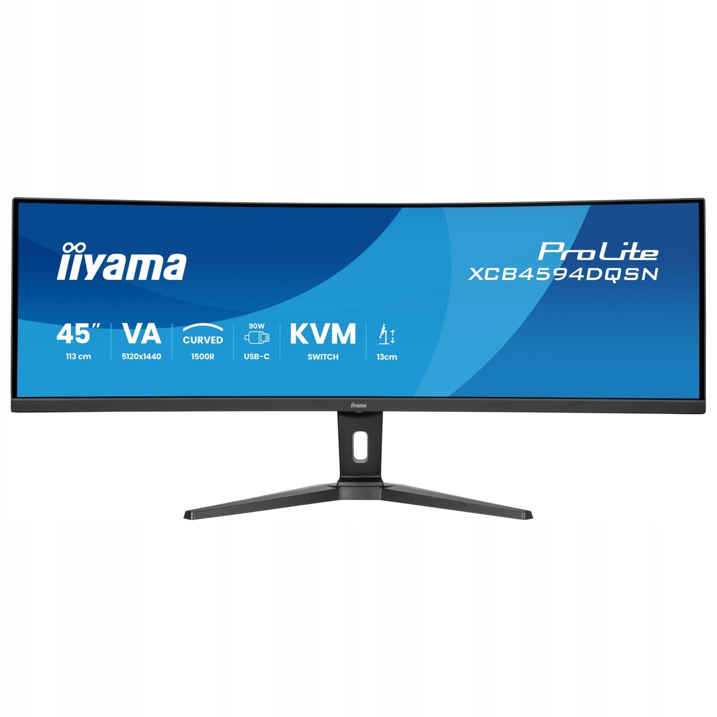 iiyama Monitor zakrzywiony 45 iiyama ProLite XCB4594DQSN-B1 VA LED 165Hz 0.8ms
